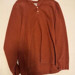 Rust Henley Sweater